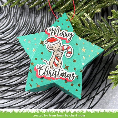 Lawn Fawn all the santa hats