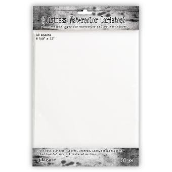 Tim Holtz Distress Watercolour Cardstock 8 1/2" x 11" 10pc