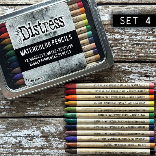 Tim Holtz Distress Watercolor Pencils - Set 4