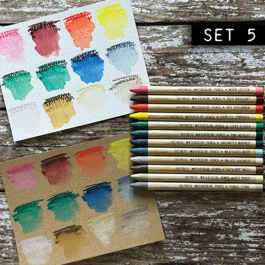 Tim Holtz Distress Watercolor Pencils - Set 5