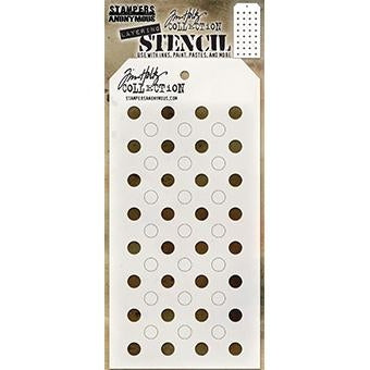 Tim Holtz Stampers Anonymous Shifter Dots Layered Stencil