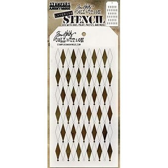 Tim Holtz Stampers Anonymous Shifter Diamonds Layered Stencil