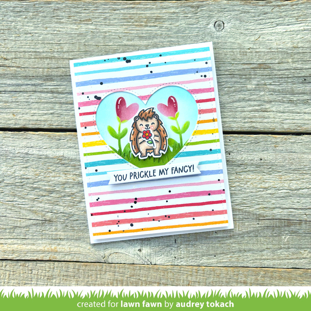 Lawn Fawn Ta-da! Diorama! Heart Window Add-on Die Set