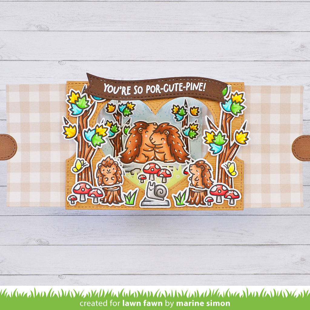 Lawn Fawn Ta-da! Diorama! Heart Window Add-on Die Set