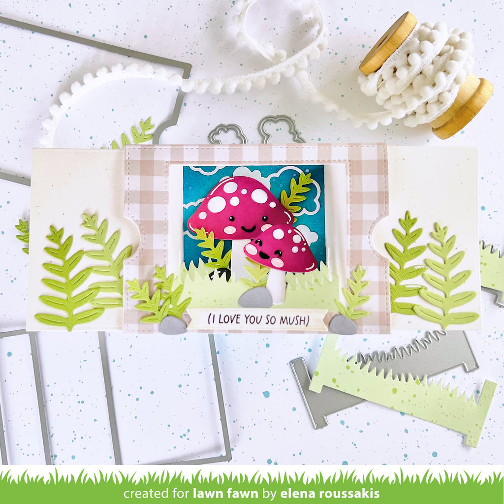Lawn Fawn Happy Mushrooms Die Set