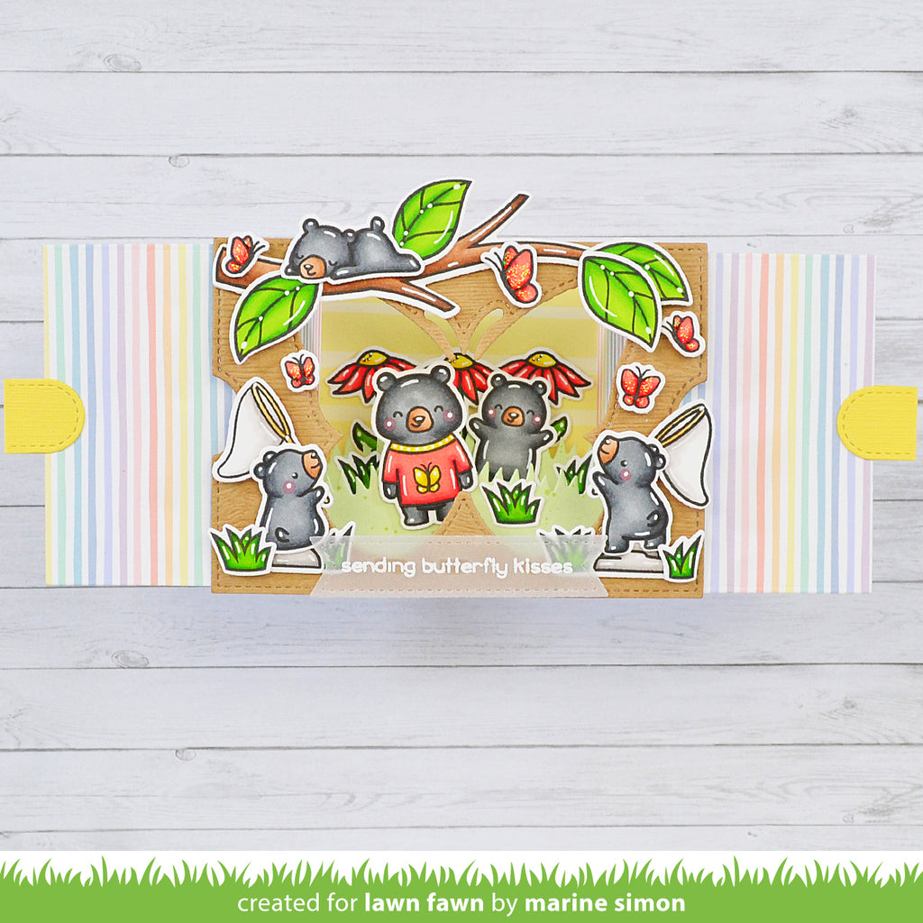 Lawn Fawn Ta-Da! Diorama! Butterfly Window Add-on Die Set