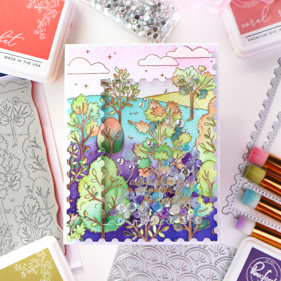 Pinkfresh Studio Rooted in Wonder stamp