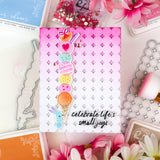 Pinkfresh Studio Starry Scallops coverplate die