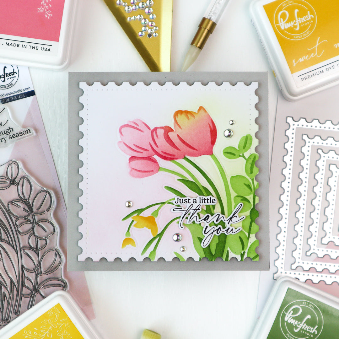 Pinkfresh Studio Timeless Tulips Press Plate