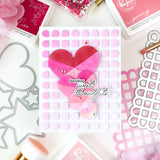 Pinkfresh Studio Scalloped Grid Coverplate Die