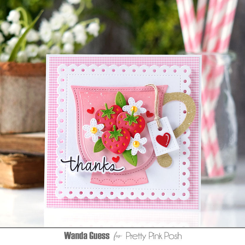 Pretty Pink Posh Teacup Shaker