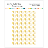 Alex Syberia Tiny Autumn Leaves Hot Foil Plate