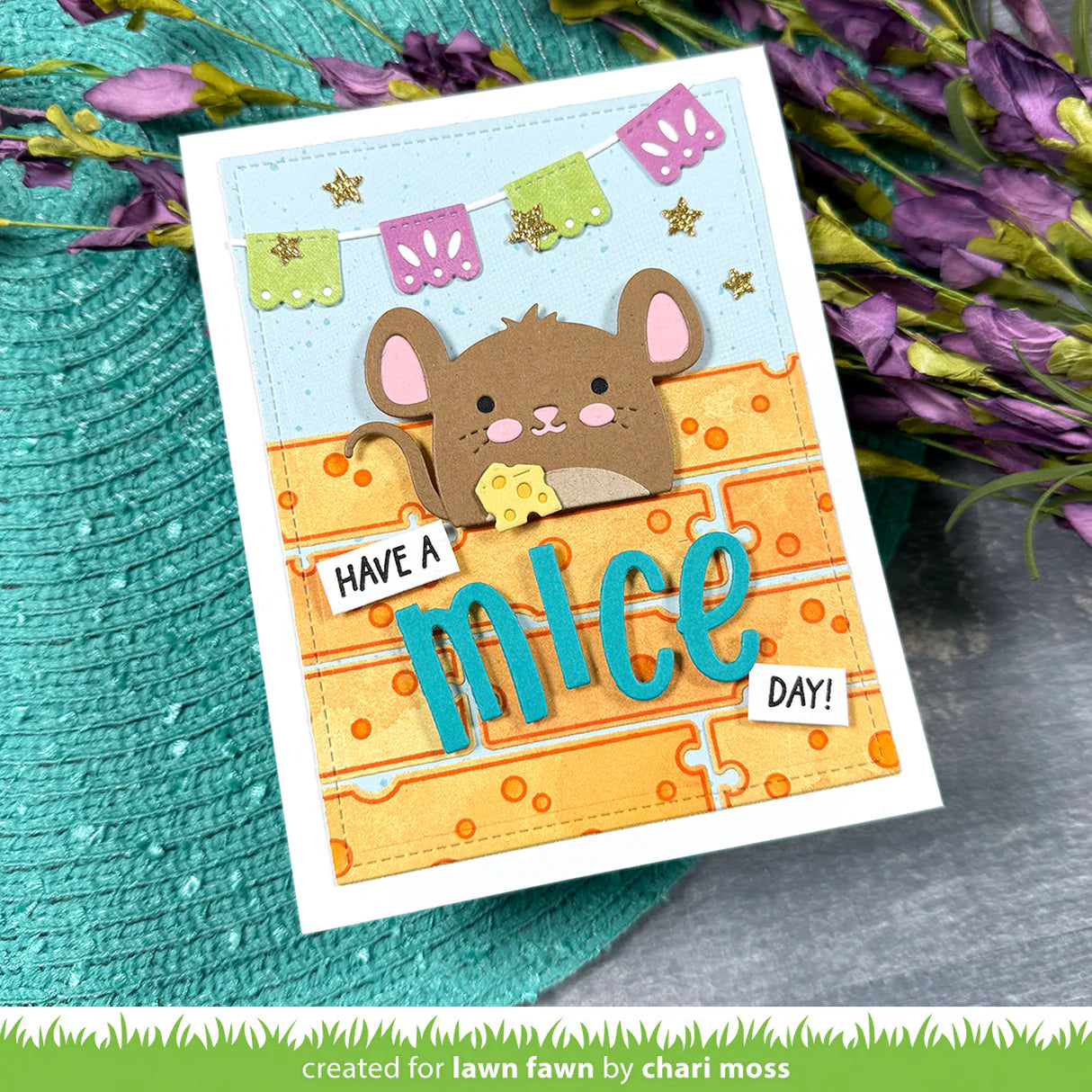 Lawn Fawn tiny gift box mouse add-on