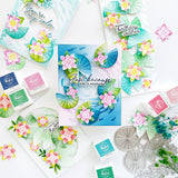 Pinkfresh Studio Tranquil Water Lilies stencil