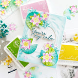 Pinkfresh Studio Tranquil Water Lilies stencil