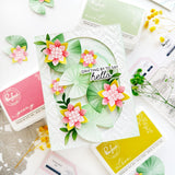 Pinkfresh Studio Tranquil Water Lilies stencil