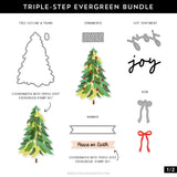 Concord & 9th Triple-step Evergreen Stamp Set (4 x 8)