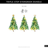 Concord & 9th Triple-step Evergreen Stamp Set (4 x 8)