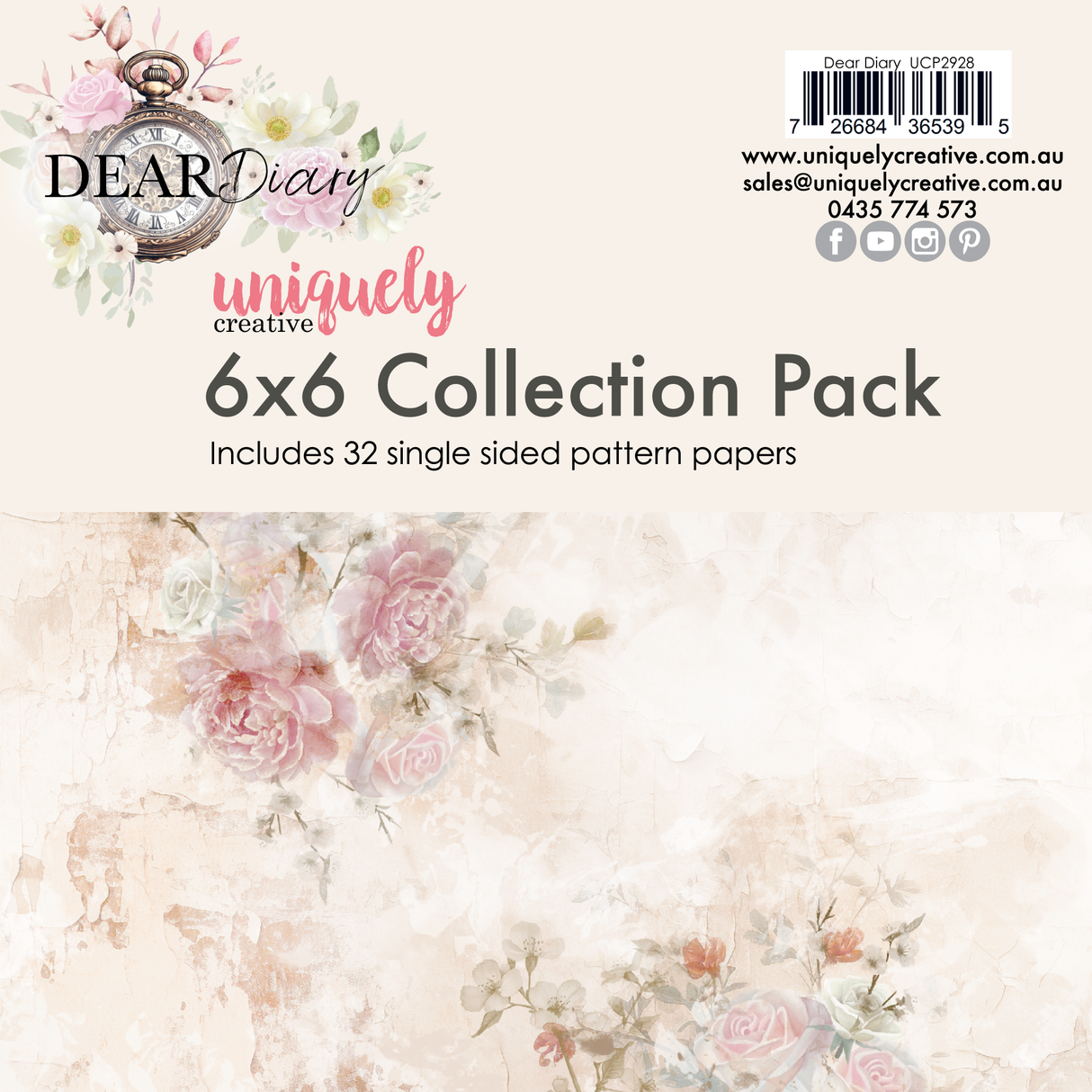 Uniquely Creative Dear Diary 6 x 6 Collection Pack