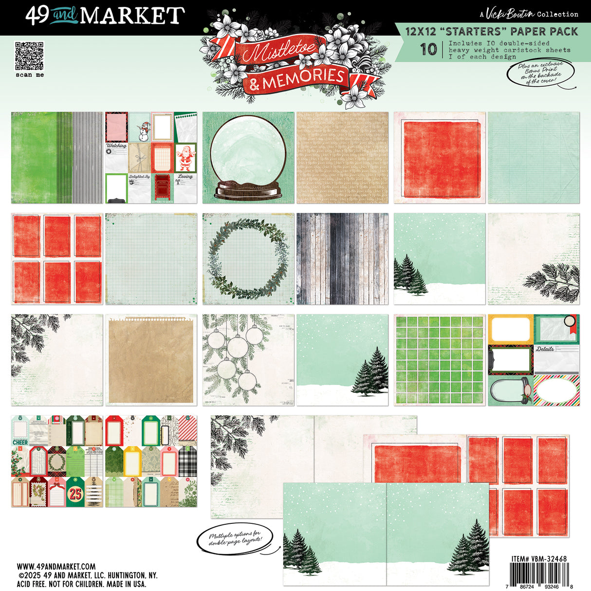 49 & Market Mistletoe and Memories 12×12 Starters Collection Pack