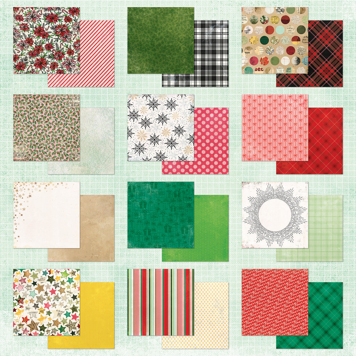 49 & Market Mistletoe and Memories 12×12 Paper Pad
