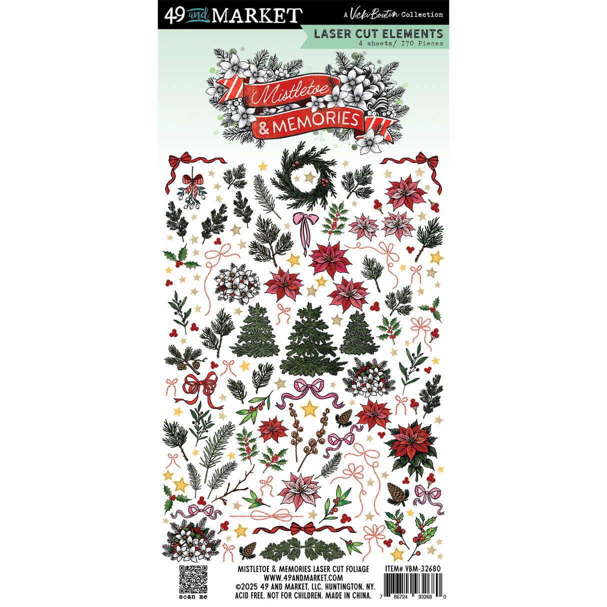 49 & Market Mistletoe and Memories Laser Cut Foliage