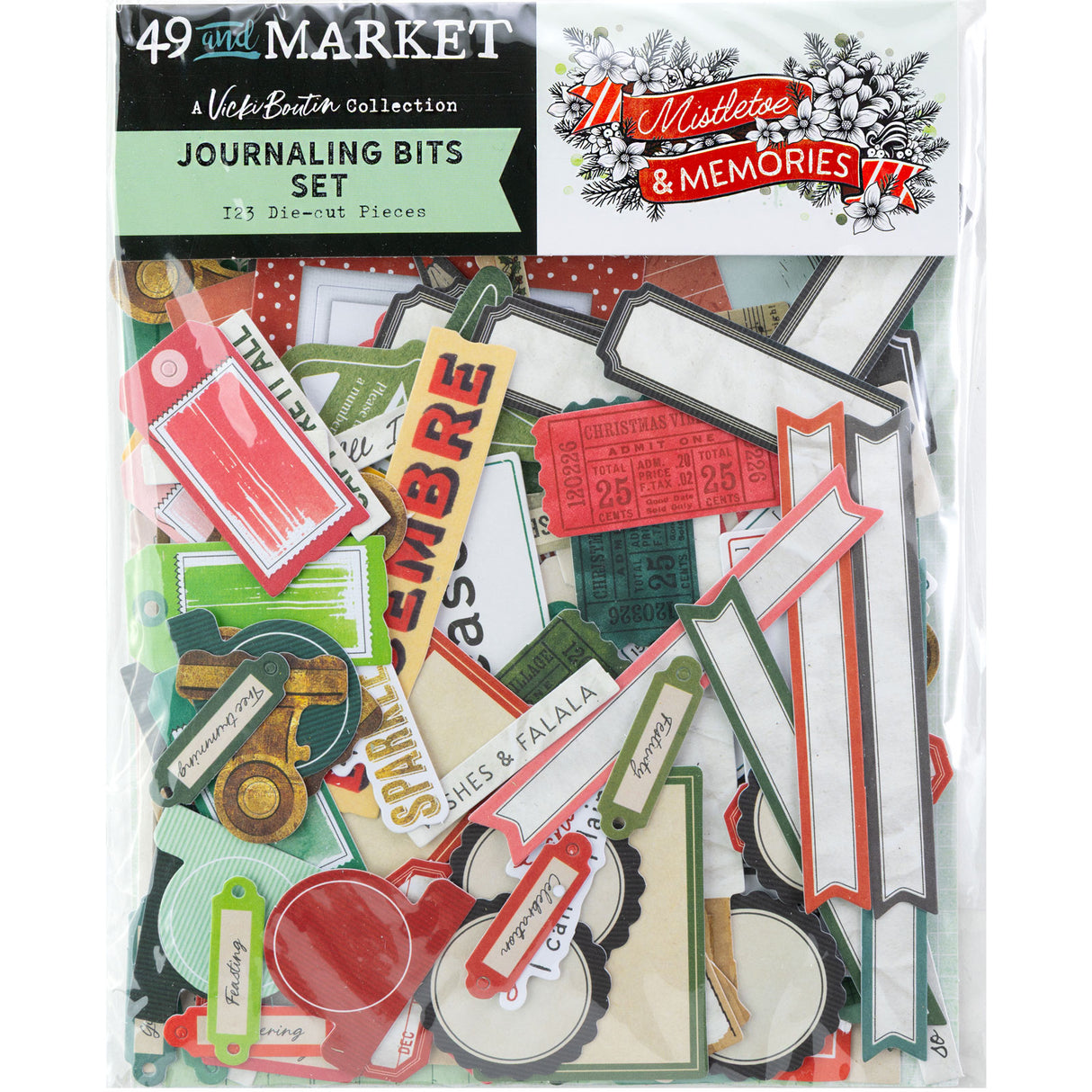 49 & Market Mistletoe and Memories Journaling Die-Cuts