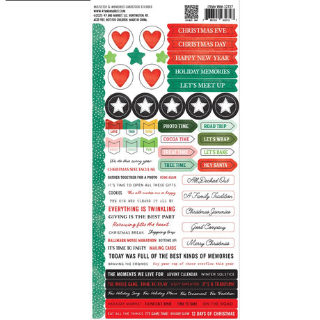 49 & Market Mistletoe and Memories Cardstock Stickers