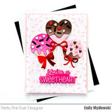 Pretty Pink Posh Layered Heart Sprinkles Stencils