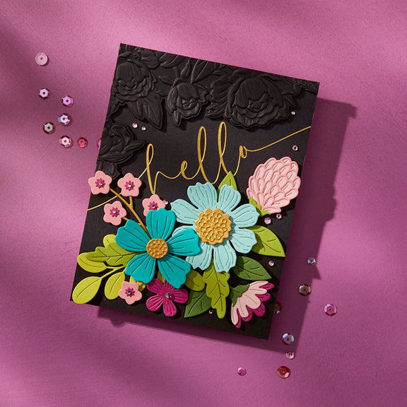 Spellbinders Vivid Blooms Etched Dies - Vivid Expressions Collection