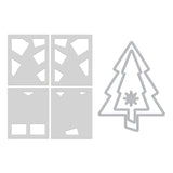 Spellbinders Hero Arts Very Merry Tree Die & Stencil Bundle from the Very Merry Collection