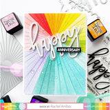 Waffle Flower Oversized Happy Combo Stamp and Die Set