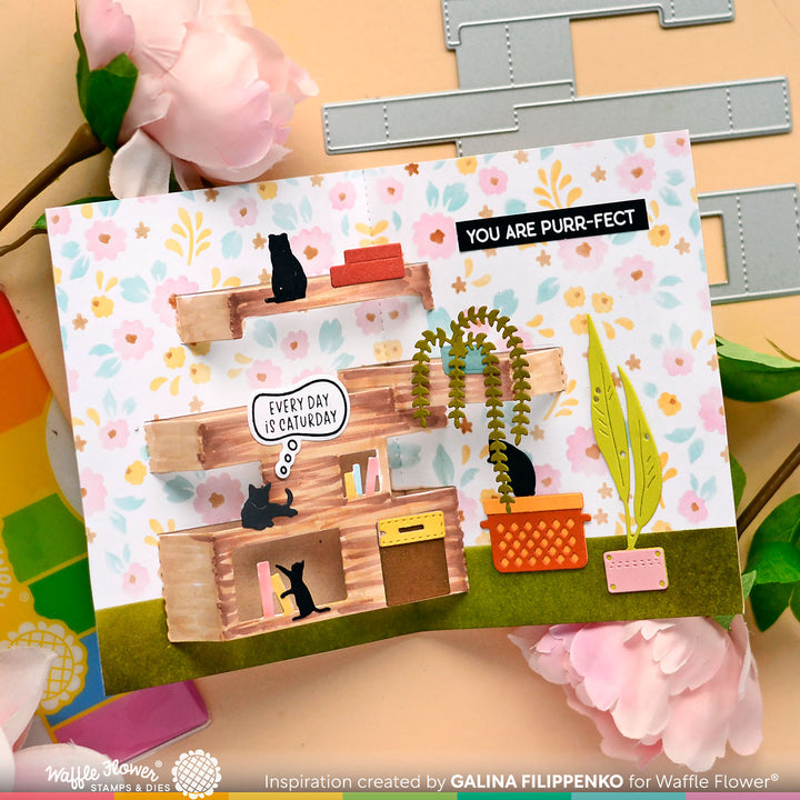 Waffle Flower Pet Thoughts Stamp and Die Set Bundle