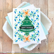 Waffle Flower Folk Art Background Stencil