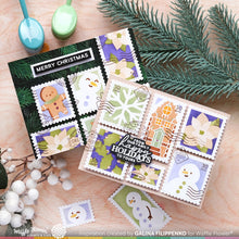 Waffle Flower Postage Collage North Pole Stamp