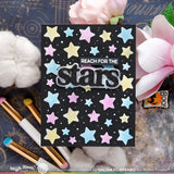 Waffle Flower Moon & Stars Print Die