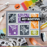 Waffle Flower Postage Collage Spider Web Stamp Set