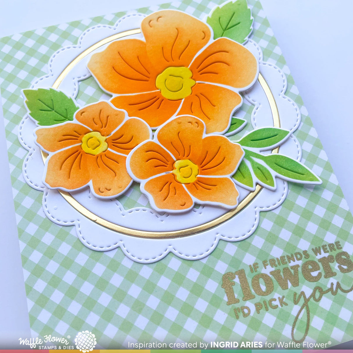 Waffle Flower Inside/Outside Scalloped Circle Die