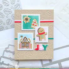 Waffle Flower Postage Collage Gingerbread Stencil