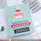 Waffle Flower Merry Bookmas Sentiments Stamp & Die-n-Stencil Bundle