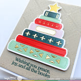 Waffle Flower Merry Bookmas Sentiments Stamp & Die-n-Stencil Bundle