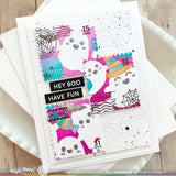 Waffle Flower Sweet Ghosts Background Stencil