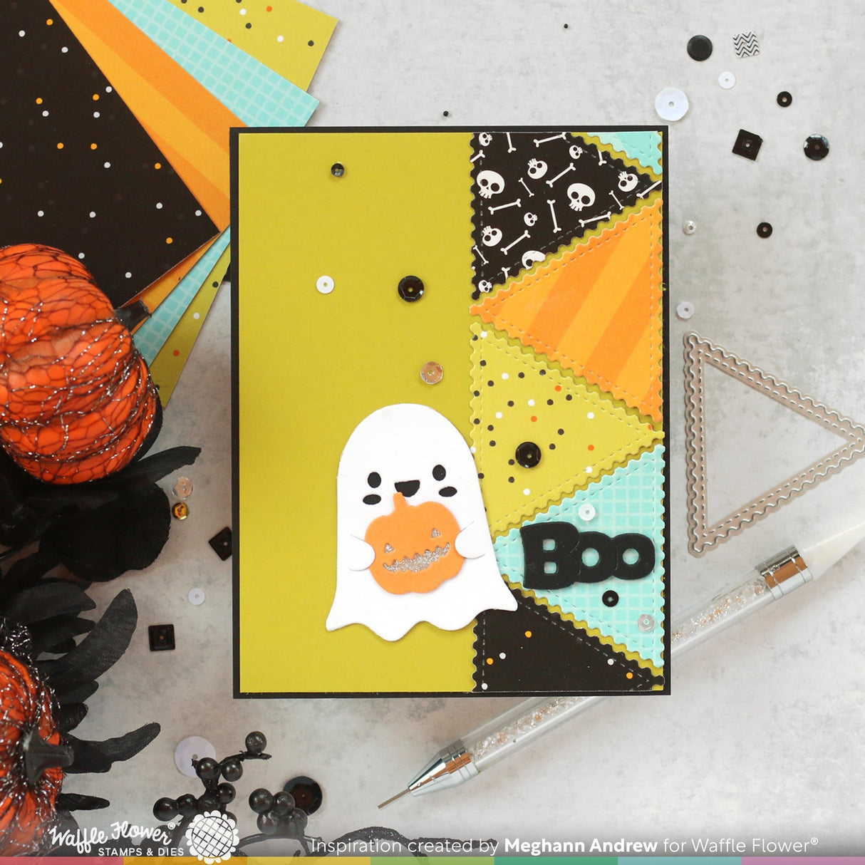 Waffle Flower Spooktacular Paper Pad