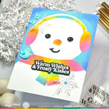 Waffle Flower Oversized Snowman Stencil