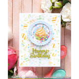 Waffle Flower Postage Cupcake Die-n-Stencil