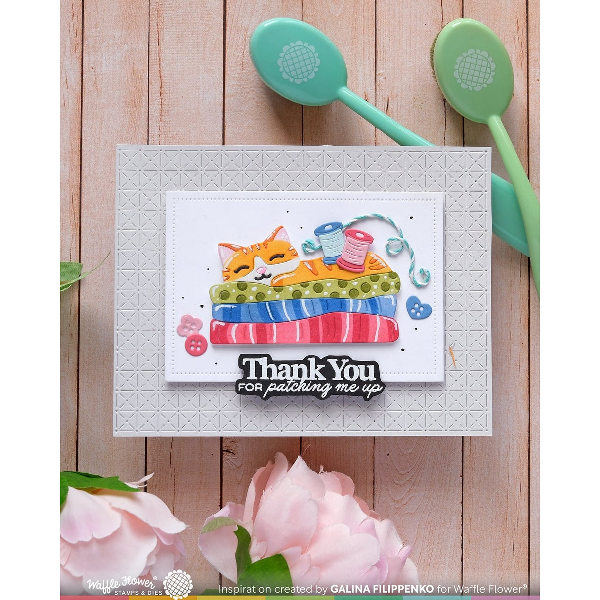 Waffle Flower Fabric Lover Die-n-stencil