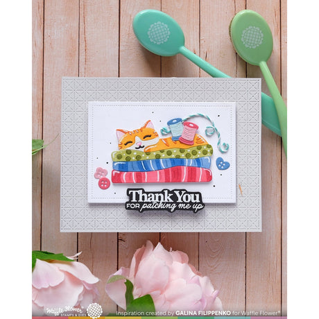 Waffle Flower Fabric Lover Die-n-stencil