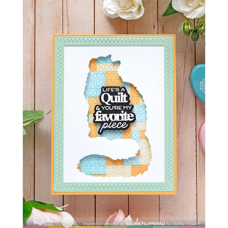 Waffle Flower Quilted Hug Sentiments Combo
