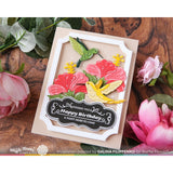 Waffle Flower Hibiscus Cluster Stencil