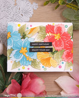 Waffle Flower Hibiscus Cluster Die